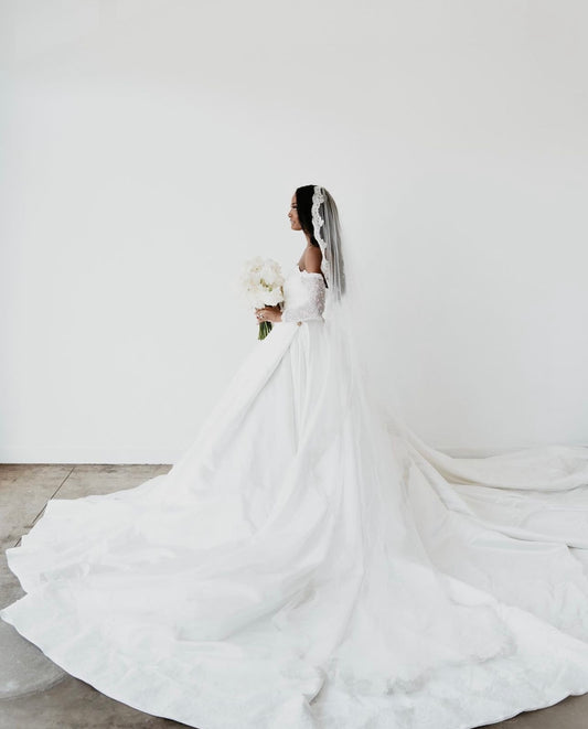 Custom made Satin Ballgown